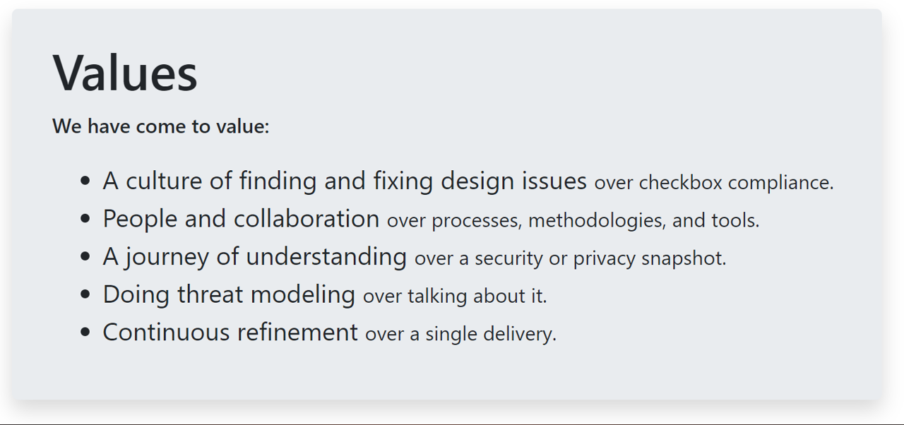 The Threat Modeling Manifesto